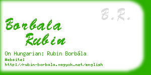 borbala rubin business card