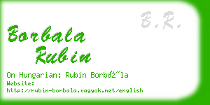 borbala rubin business card